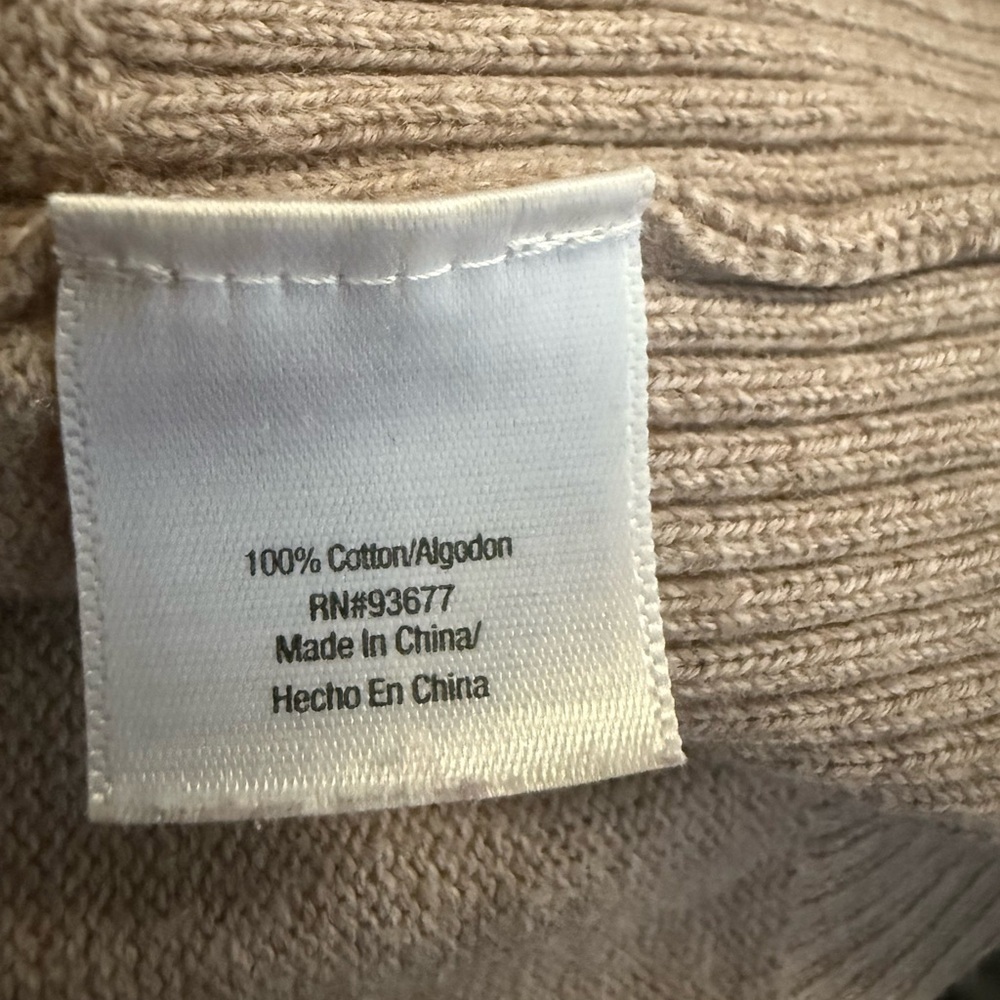 St. John's Bay Taupe Cowl Neck Sweater - Picture 4 of 7